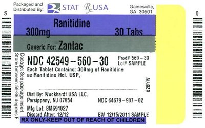 Ranitidine 300 mg Label Image (Ranitidine 300 mg Label  42549)